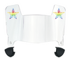 Dallas Cowboys Limited Edition Mini Football Helmet Visor Shield w/ Clips - PICK VISOR & LOGO COLOR