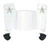 Dallas Cowboys Limited Edition Mini Football Helmet Visor Shield w/ Clips - PICK VISOR & LOGO COLOR