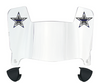 Dallas Cowboys Limited Edition Mini Football Helmet Visor Shield w/ Clips - PICK VISOR & LOGO COLOR