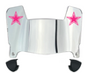 Dallas Cowboys Limited Edition Mini Football Helmet Visor Shield w/ Clips - PICK VISOR & LOGO COLOR