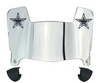 Dallas Cowboys Limited Edition Mini Football Helmet Visor Shield w/ Clips - PICK VISOR & LOGO COLOR