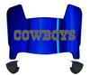 Dallas Cowboys Mini Football Helmet Visor Shield w/ Clips - PICK VISOR & LOGO COLOR
