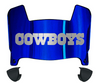 Dallas Cowboys Mini Football Helmet Visor Shield w/ Clips - PICK VISOR & LOGO COLOR