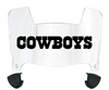 Dallas Cowboys Mini Football Helmet Visor Shield w/ Clips - PICK VISOR & LOGO COLOR