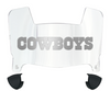 Dallas Cowboys Mini Football Helmet Visor Shield w/ Clips - PICK VISOR & LOGO COLOR