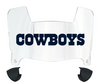 Dallas Cowboys Mini Football Helmet Visor Shield w/ Clips - PICK VISOR & LOGO COLOR