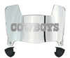 Dallas Cowboys Mini Football Helmet Visor Shield w/ Clips - PICK VISOR & LOGO COLOR