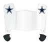 Dallas Cowboys Mini Football Helmet Visor Shield w/ Clips - PICK VISOR & LOGO COLOR