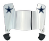 Dallas Cowboys Mini Football Helmet Visor Shield w/ Clips - PICK VISOR & LOGO COLOR