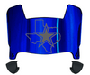 Dallas Cowboys Mini Football Helmet Visor Shield w/ Clips - PICK VISOR & LOGO COLOR