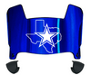 Dallas Cowboys Mini Football Helmet Visor Shield w/ Clips - PICK VISOR & LOGO COLOR