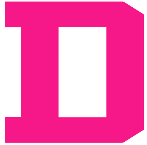 Dartmouth Big Green Hot Pink Retro Throwback Logo Premium DieCut Vinyl Decal PICK SIZE