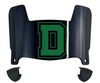 Dartmouth Big Green Mini Football Helmet Visor Shield w/ Clips - PICK VISOR & LOGO COLOR
