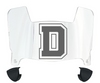 Dartmouth Big Green Mini Football Helmet Visor Shield w/ Clips - PICK VISOR & LOGO COLOR