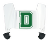 Dartmouth Big Green Mini Football Helmet Visor Shield w/ Clips - PICK VISOR & LOGO COLOR