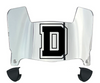 Dartmouth Big Green Mini Football Helmet Visor Shield w/ Clips - PICK VISOR & LOGO COLOR