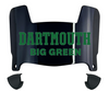 Dartmouth Big Green Mini Football Helmet Visor Shield w/ Clips - PICK VISOR & LOGO COLOR