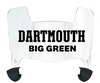 Dartmouth Big Green Mini Football Helmet Visor Shield w/ Clips - PICK VISOR & LOGO COLOR