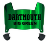 Dartmouth Big Green Mini Football Helmet Visor Shield w/ Clips - PICK VISOR & LOGO COLOR