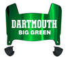 Dartmouth Big Green Mini Football Helmet Visor Shield w/ Clips - PICK VISOR & LOGO COLOR