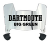 Dartmouth Big Green Mini Football Helmet Visor Shield w/ Clips - PICK VISOR & LOGO COLOR