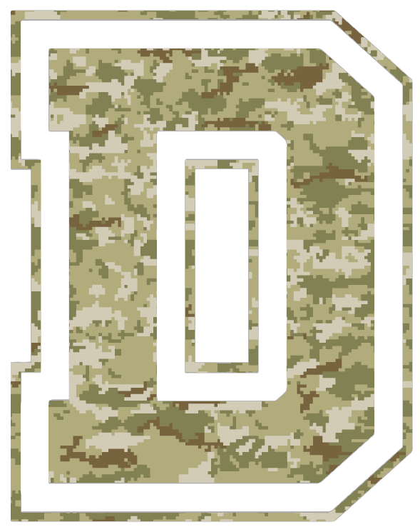 Dartmouth Big Green Team Logo Salute to Service Camouflage Camo Vinyl Decal PICK SIZE