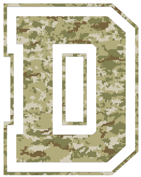 Dartmouth Big Green Team Logo Salute to Service Camouflage Camo Vinyl Decal PICK SIZE
