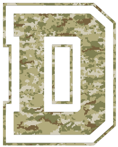 Dartmouth Big Green Team Logo Salute to Service Camouflage Camo Vinyl Decal PICK SIZE