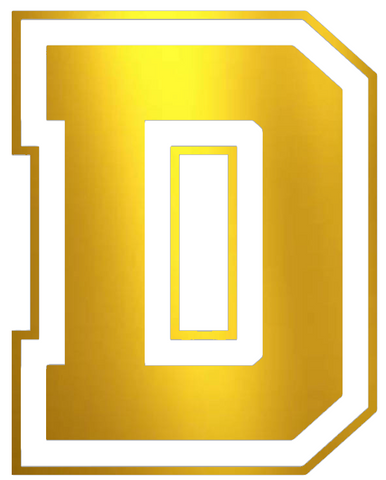 Dartmouth Big Green GOLD CHROME MIRROR Team Logo Premium DieCut Vinyl Decal PICK SIZE