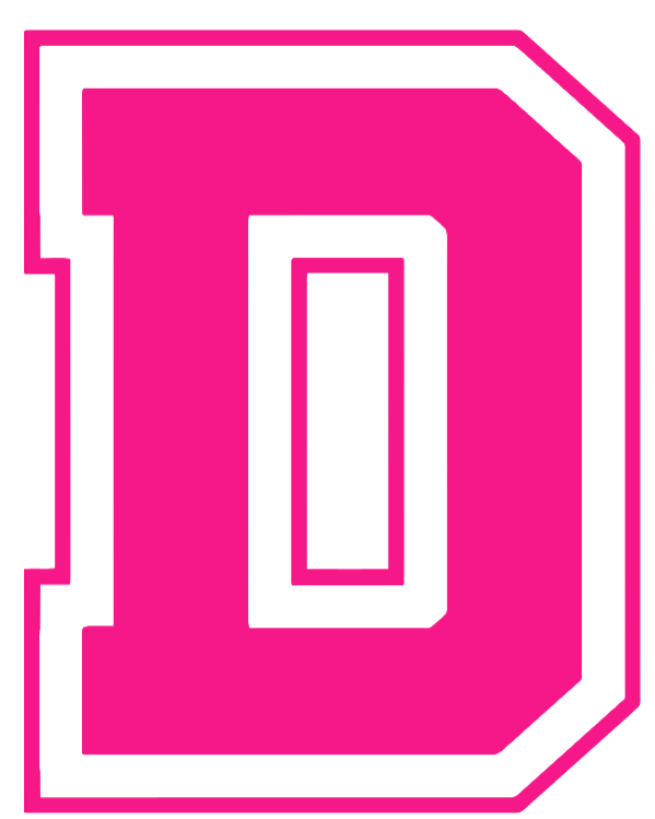 Dartmouth Big Green Hot Pink Team Logo Premium DieCut Vinyl Decal PICK SIZE