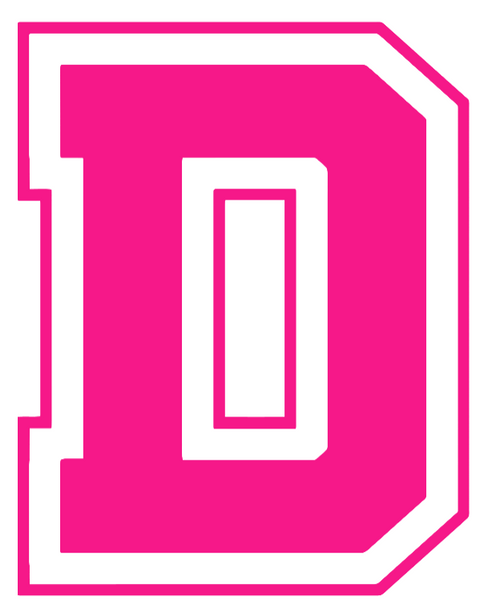 Dartmouth Big Green Hot Pink Team Logo Premium DieCut Vinyl Decal PICK SIZE