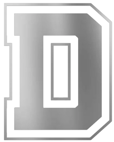 Dartmouth Big Green SILVER CHROME MIRROR Team Logo Premium DieCut Vinyl Decal PICK SIZE