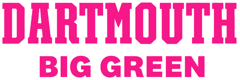 Dartmouth Big Green Hot Pink Team Name Logo Premium DieCut Vinyl Decal PICK SIZE