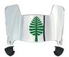Dartmouth Big Green Mini Football Helmet Visor Shield w/ Clips - PICK VISOR & LOGO COLOR