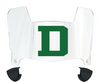 Dartmouth Big Green Mini Football Helmet Visor Shield w/ Clips - PICK VISOR & LOGO COLOR
