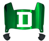 Dartmouth Big Green Mini Football Helmet Visor Shield w/ Clips - PICK VISOR & LOGO COLOR