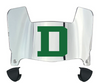 Dartmouth Big Green Mini Football Helmet Visor Shield w/ Clips - PICK VISOR & LOGO COLOR