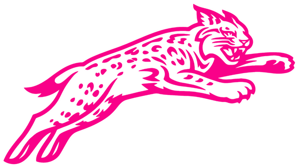 Davidson Wildcats Hot Pink Alternate Logo Premium DieCut Vinyl Decal PICK SIZE