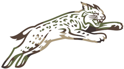 Davidson Wildcats Woodland Camo Camouflage Alternate Logo Premium DieCut Vinyl Decal PICK SIZE