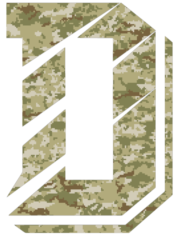 Davidson Wildcats D Logo Salute to Service Camouflage Camo Vinyl Decal PICK SIZE