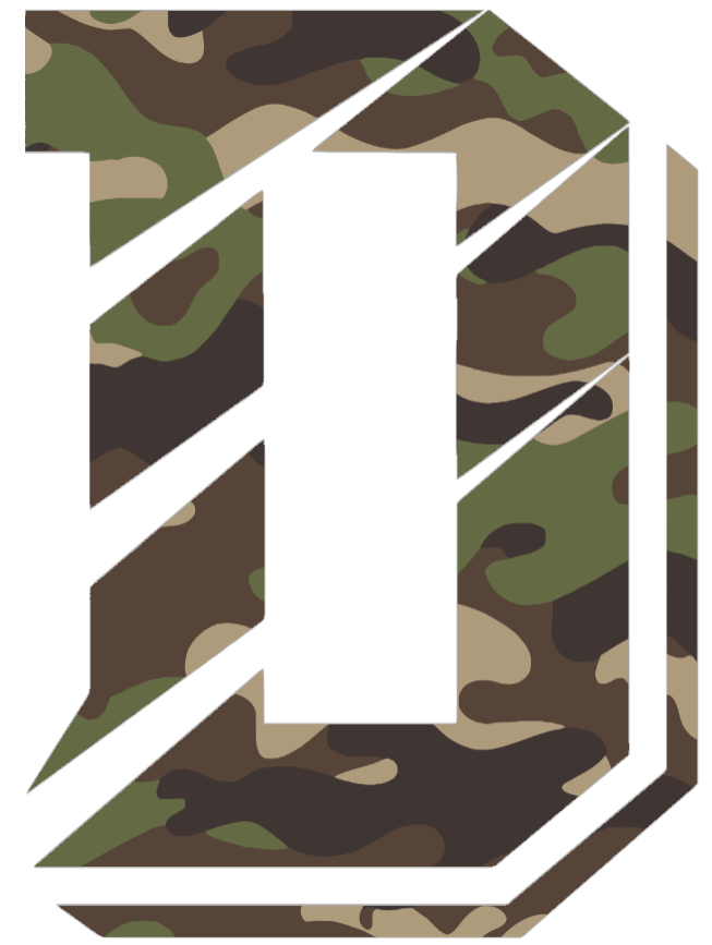 Davidson Wildcats Woodland Camo Camouflage D Logo Premium DieCut Vinyl Decal PICK SIZE