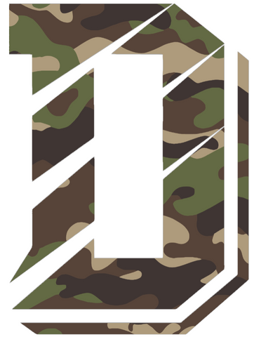 Davidson Wildcats Woodland Camo Camouflage D Logo Premium DieCut Vinyl Decal PICK SIZE