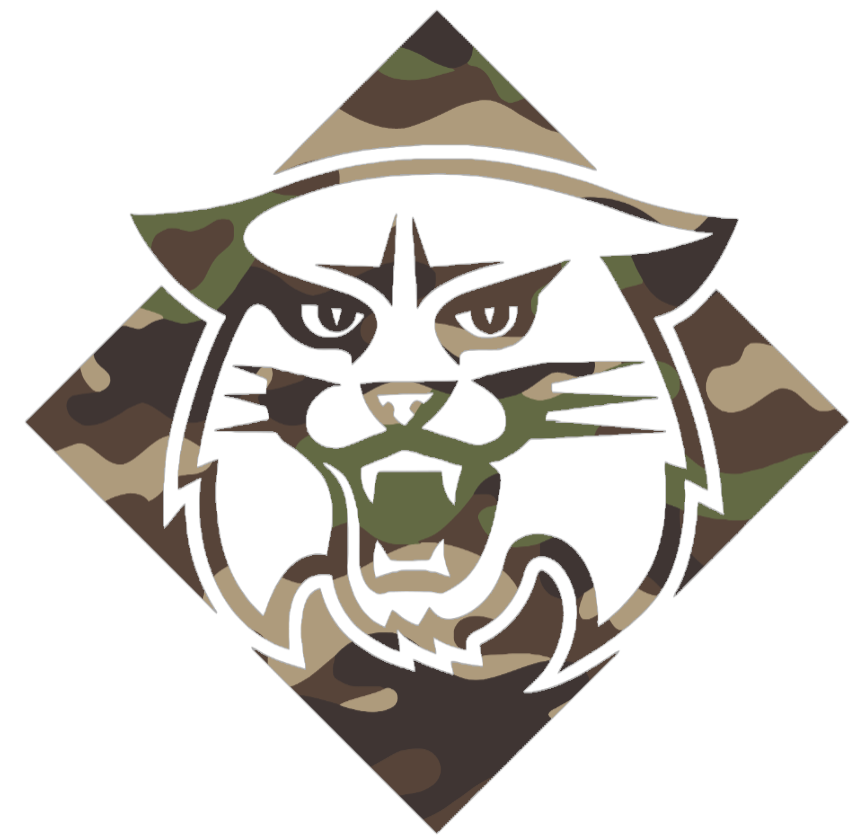 Davidson Wildcats Woodland Camo Camouflage Retro Throwback Logo Premium DieCut Vinyl Decal PICK SIZE
