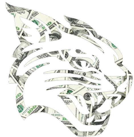 Davidson Wildcats Team Logo Money Print Premium DieCut Vinyl Decal PICK SIZE
