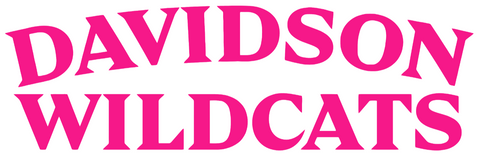 Davidson Wildcats Hot Pink Team Name Logo Premium DieCut Vinyl Decal PICK SIZE