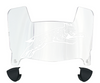 Davidson Wildcats Mini Football Helmet Visor Shield w/ Clips - PICK VISOR & LOGO COLOR