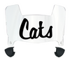 Davidson Wildcats Mini Football Helmet Visor Shield w/ Clips - PICK VISOR & LOGO COLOR