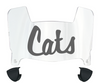 Davidson Wildcats Mini Football Helmet Visor Shield w/ Clips - PICK VISOR & LOGO COLOR