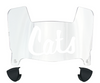 Davidson Wildcats Mini Football Helmet Visor Shield w/ Clips - PICK VISOR & LOGO COLOR