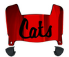 Davidson Wildcats Mini Football Helmet Visor Shield w/ Clips - PICK VISOR & LOGO COLOR